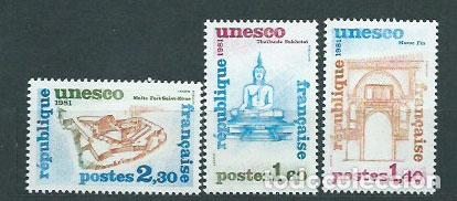 Briefmarken: Francia - Servicio Yvert 68/70 ** Mnh UNESCO