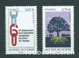 Briefmarken: Francia - Servicio Yvert 146/7 ** Mnh Consejo de Europa