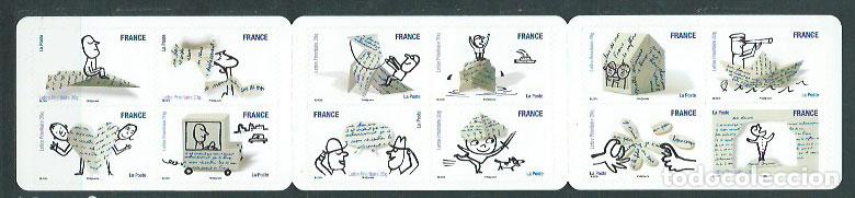 Francobolli: Francia - Autoadhesivos 2010 Yvert 473/84 ** Mnh Dise&ntilde;os de Serge Bloch