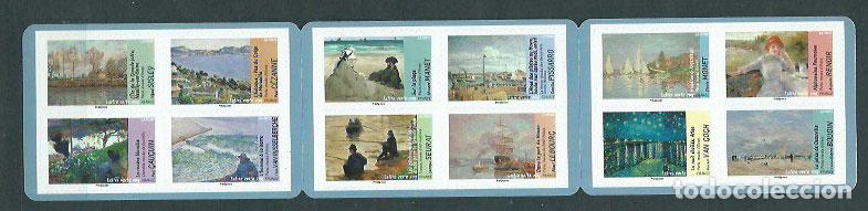 Francobolli: Francia - Autoadhesivos 2013 Yvert 825/36 Carnet ** Mnh Pinturas