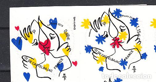Briefmarken: Francia - Autoadhesivos 2015 Yvert 1082/3 ** Mnh San Valentin