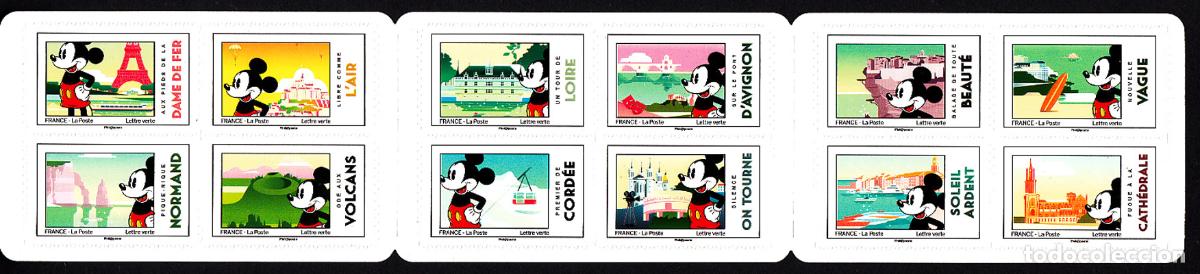 Briefmarken: Francia - Autoadhesivos 2018 Yvert 1582/93 ** Mnh Mickey
