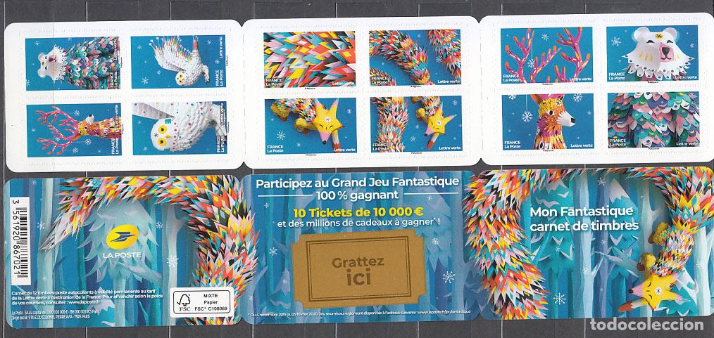 Briefmarken: Francia Autoadhesivos 2019 Yvert 1789/1800 ** Mnh Mundo Fantastico adh de carnet