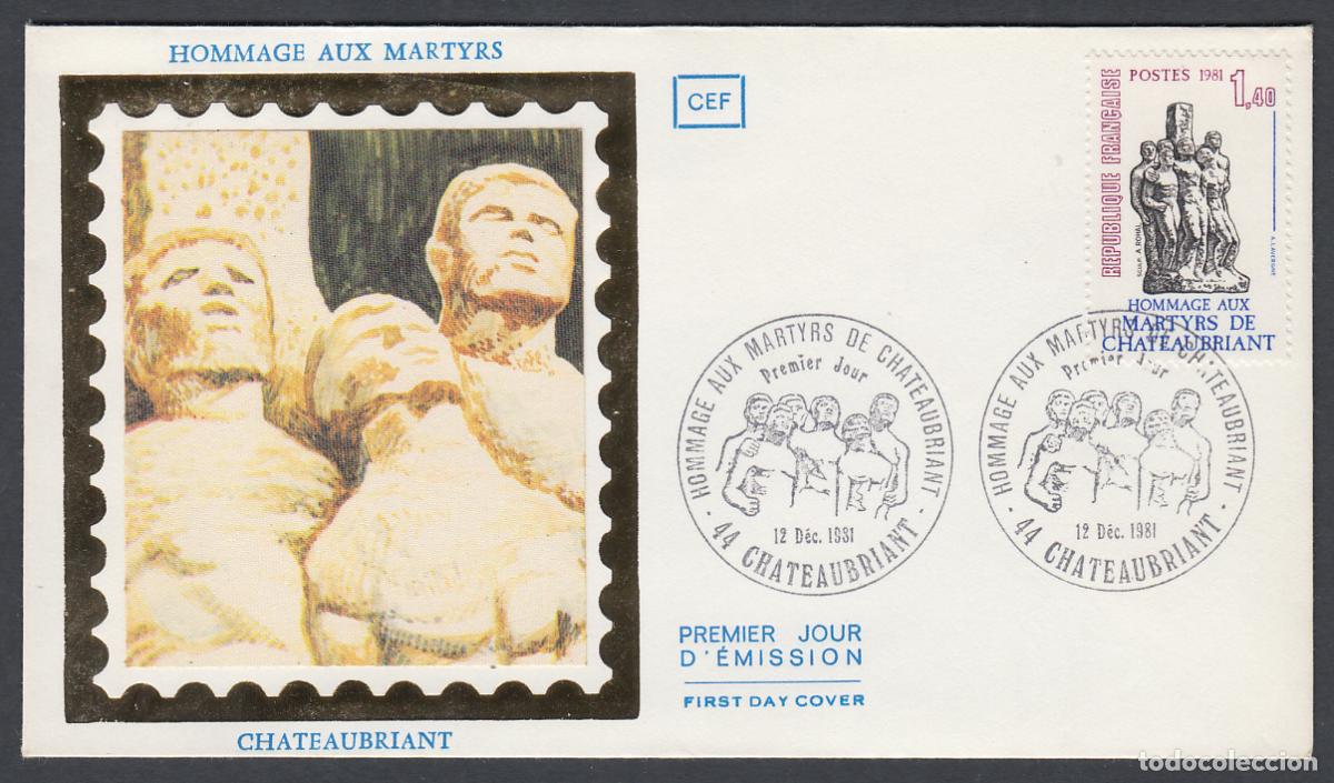 Stamps: Francia Sobres Primer Dia FDC Yvert 2177 seda - Arte Esculturas 1981