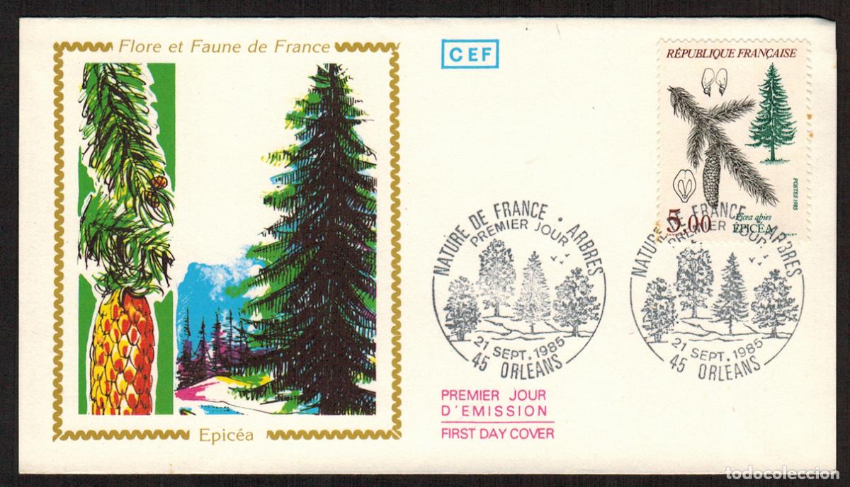 Francobolli: Francia Sobres Primer Dia FDC Yvert 2387 - Arboles Natura Orleans 1985