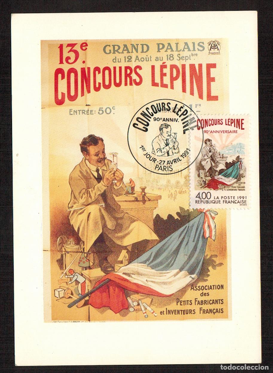 Francobolli: Francia - Carta Postal - Yvert 2694 - Matasellos Especiales Paris 1991