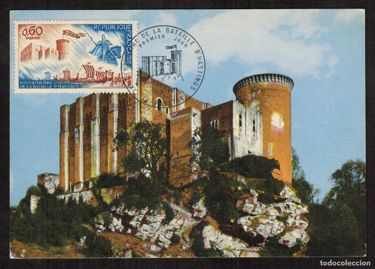 Francobolli: Francia - Carta Postal - Yvert 1486 - Matasellos Especiales Castillos 1966