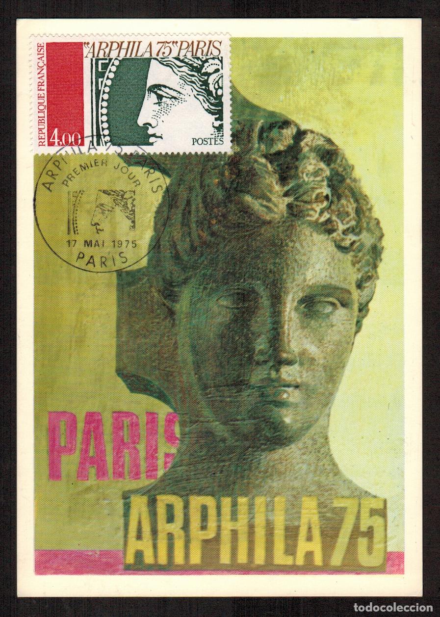 Francobolli: Francia - Carta Postal - Yvert 1833 - Matasellos Especiales Paris 1975