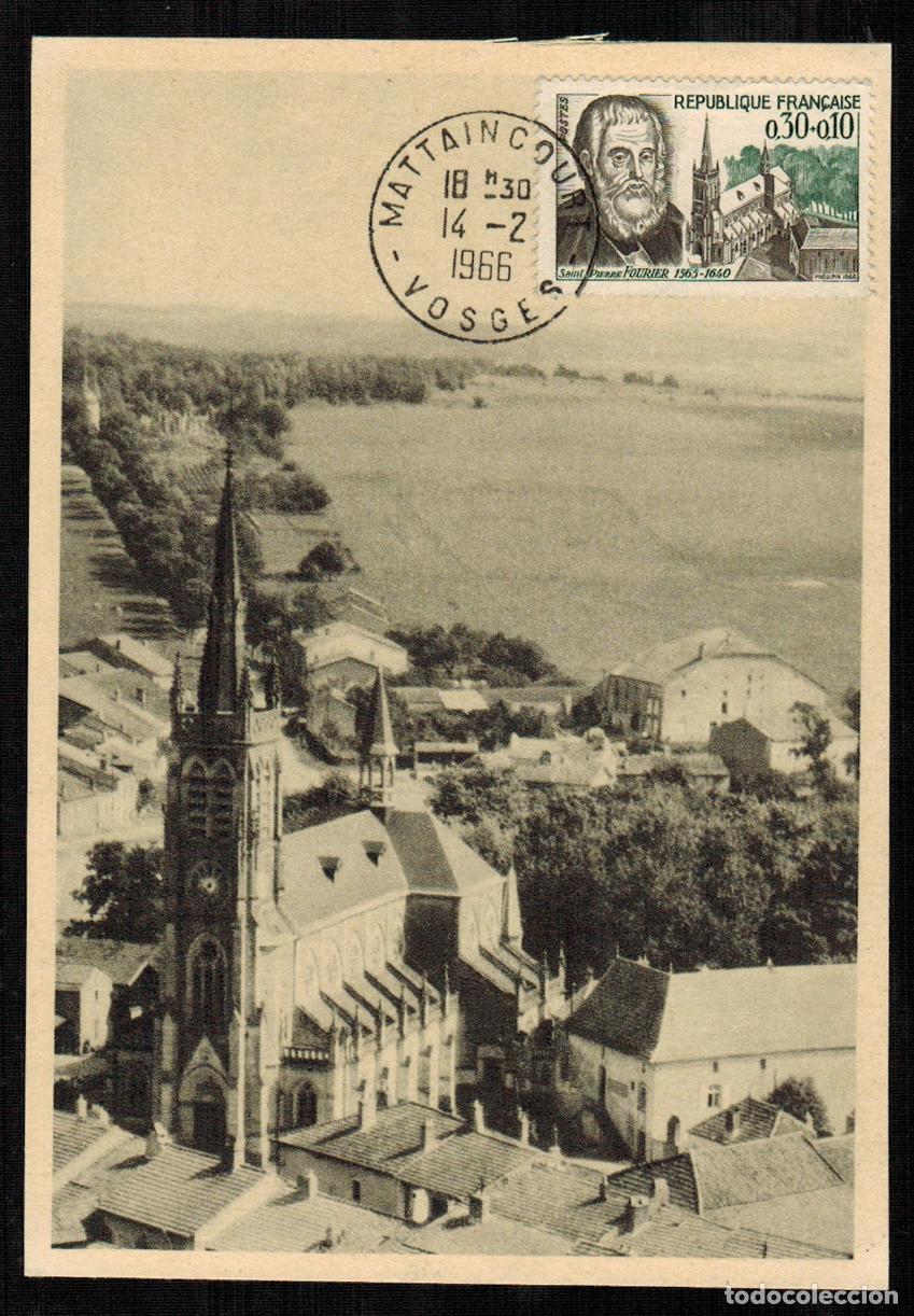 Francobolli: Francia - Carta Postal - Yvert 1470 - Mattaincourt Vosges - Paris 1966