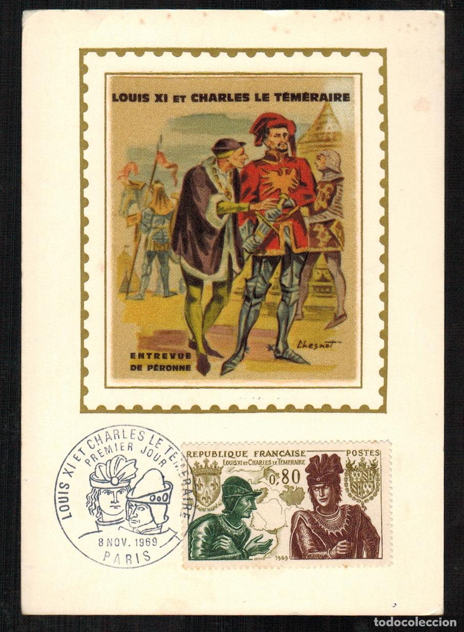 Francobolli: Francia - Carta Postal - Yvert 1616 - Historia Paris 1969