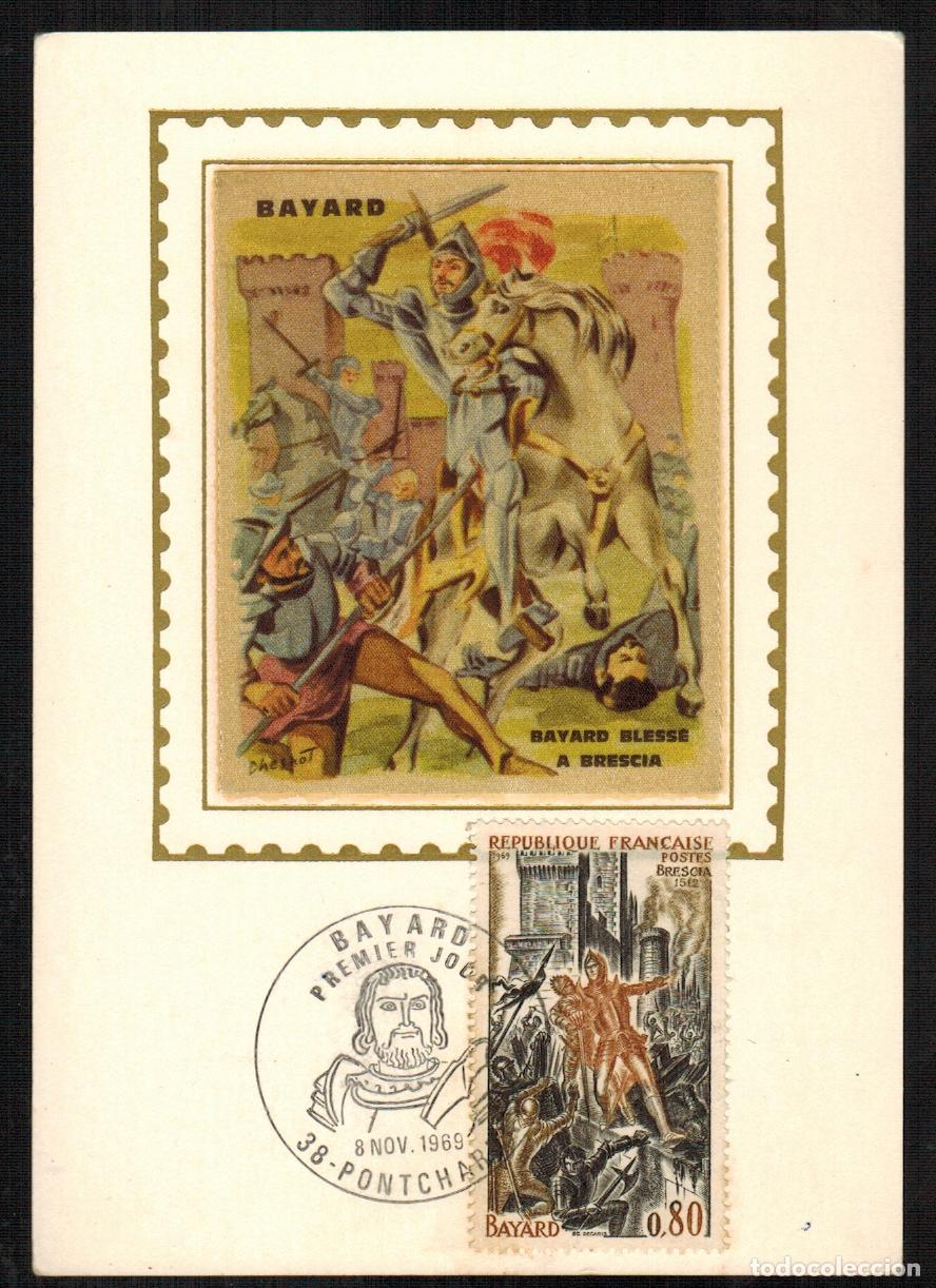 Francobolli: Francia - Carta Postal - Yvert 1617 seda - Batalla de Bayard 1969