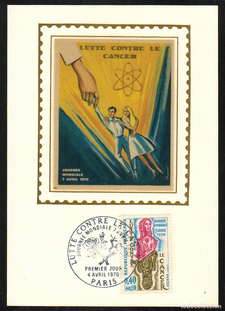 Francobolli: Francia - Carta Postal - Yvert 1636 - Lucha contra el Cancer - Paris 1970