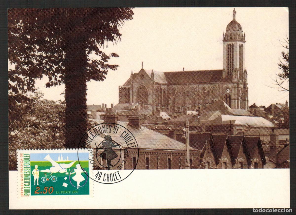 Selos: Francia - Carta Postal - Yvert 2690 - Cholet Philexjeunes 1991