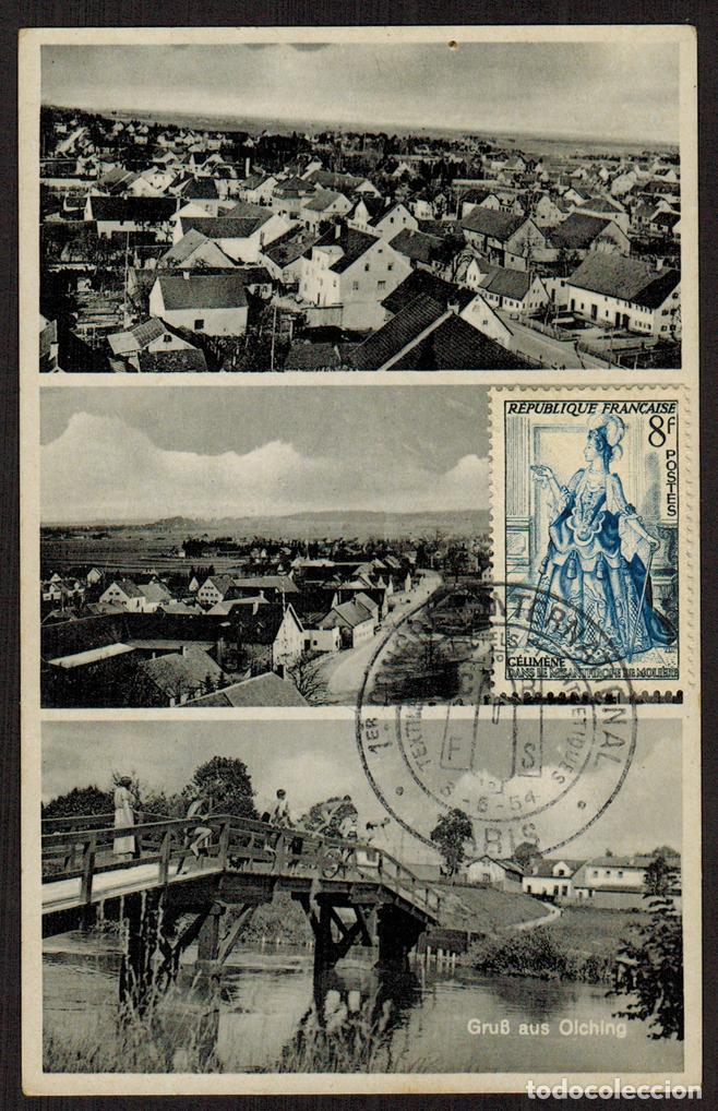 Selos: Francia - Carta Postal - Yvert 956 - Congreso Internacional Paris 1964