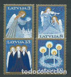 Selos: Letonia - Correo 1994 Yvert 341/4 ** Mnh Navidad