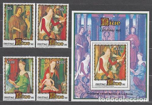 Timbres: Niue - Correo Yvert 610/3+H 120 ** Mnh Navidad. Pinturas