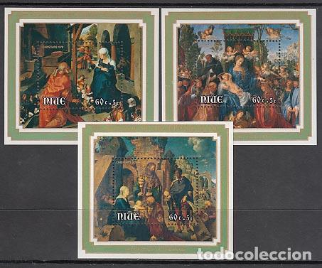 Timbres: Niue - Hojas Yvert 9/11 ** Navidad Pinturas