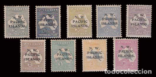 Timbres: Nord-Oeste Pacifico - Correo Yvert 1/10 * Mh Alg&uacute;n valor con punto de &oacute;xido