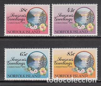 Timbres: Norfolk - Correo Yvert 503/6 ** Mnh Navidad