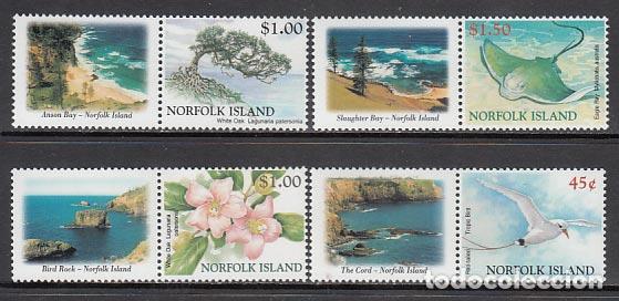 Timbres: Norfolk - Correo Yvert 732/5 ** Mnh Fauna. Flora