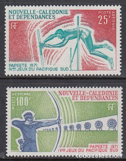 Francobolli: Nueva Caledonia - Aereo Yvert 122/3 * Mh Deportes