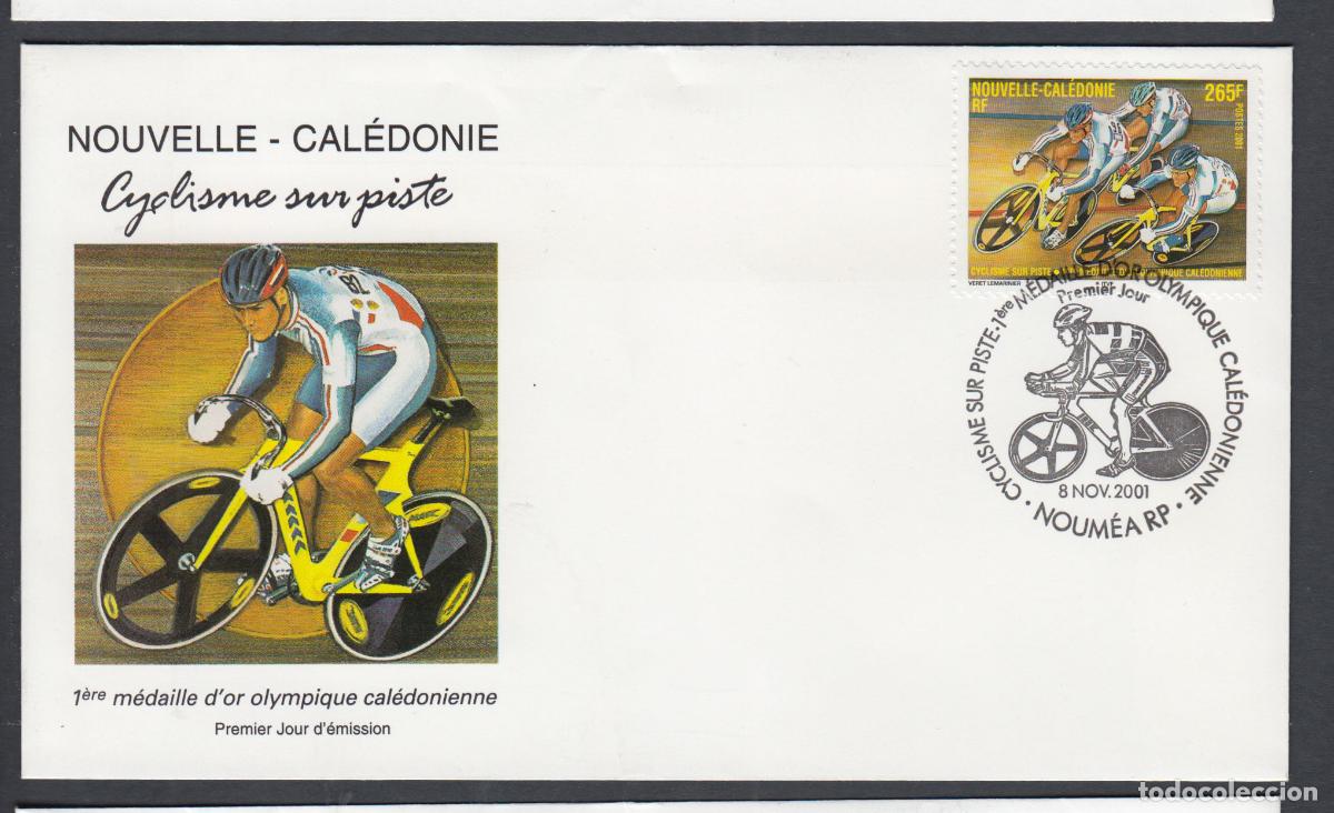 Sellos: Nueva Caledonia SPD FDC Yvert 855 - 2001 Matasello Ciclismo