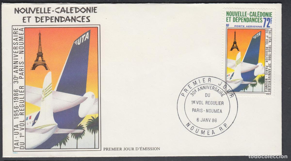 Timbres: Nueva Caledonia SPD FDC Yvert Aero 250 - 1986 Matasello Postmark