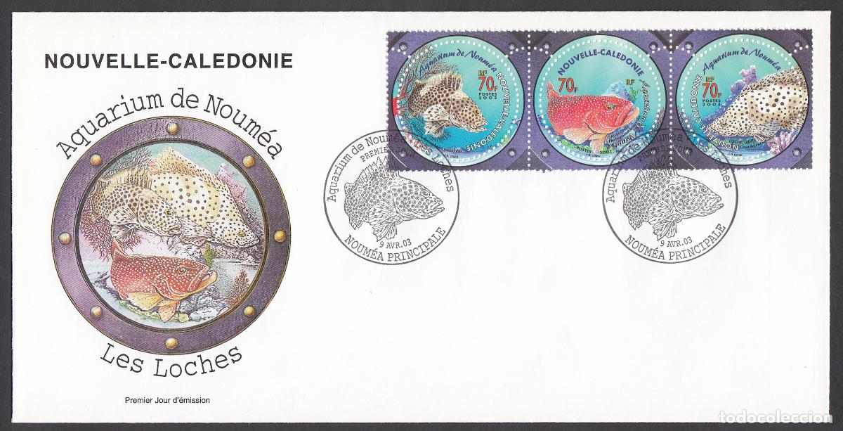 Timbres: Nueva Caledonia SPD FDC Yvert 890/892 - Aquarium de Noumea 2003