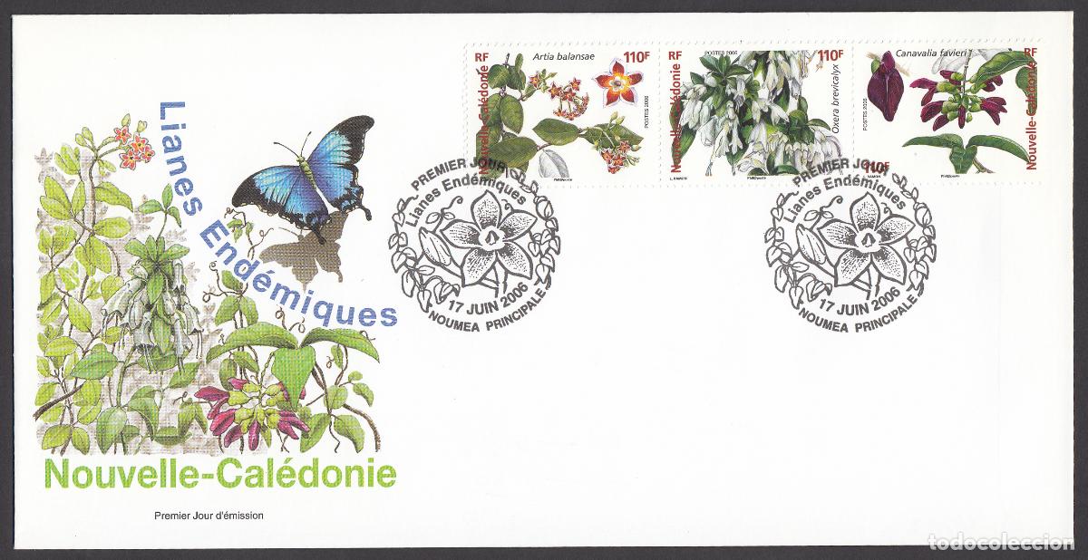 Timbres: Nueva Caledonia SPD FDC Yvert 981/983 - Mariposas 2006