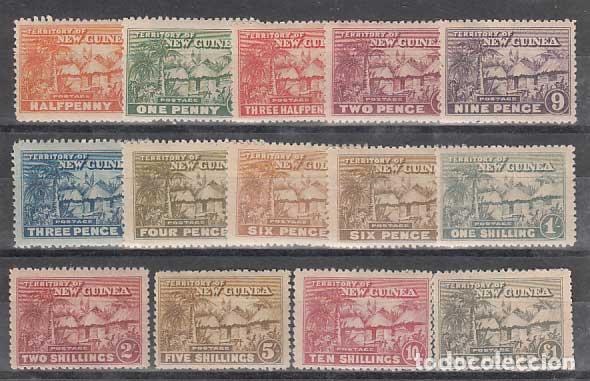 Briefmarken: Nueva Guinea - Correo Yvert 16/27+21a * Mh