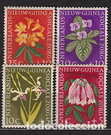 Briefmarken: Nueva Guinea Holandesa - Correo Yvert 52/5 ** Mnh Flores