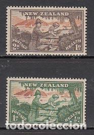 Briefmarken: Nueva Zelanda - Correo 1946 Yvert 283/4 ** Mnh