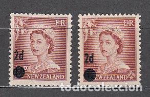 Briefmarken: Nueva Zelanda - Correo 1958 Yvert 366/7 * Mh Personaje