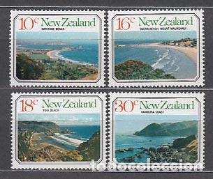 Selos: Nueva Zelanda - Correo 1977 Yvert 691/4 ** Mnh Paisajes Maritimos