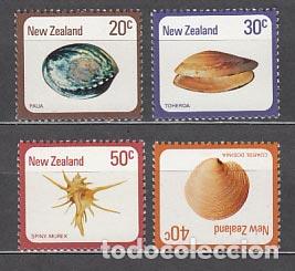 Selos: Nueva Zelanda - Correo 1978 Yvert 730/3 ** Mnh Fauna Marina. Conchas