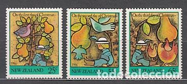 Selos: Nueva Zelanda - Correo 1986 Yvert 935/7 ** Mnh Navidad