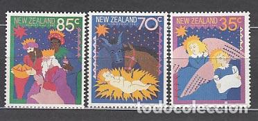 Selos: Nueva Zelanda - Correo 1987 Yvert 967/9 ** Mnh Navidad