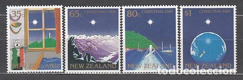 Selos: Nueva Zelanda - Correo 1989 Yvert 1041/4 ** Mnh Navidad