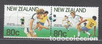 Stamps: Nueva Zelanda - Correo 1991 Yvert 1102/3 ** Mnh Deportes. F&uacute;tbol