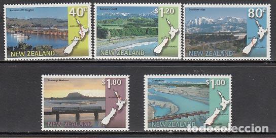 Stamps: Nueva Zelanda - Correo 1997 Yvert 1548/53 ** Mnh Trenes