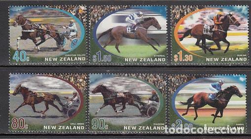Stamps: Nueva Zelanda - Correo 2002 Yvert 1895/900 ** Mnh Deportes. Caballos