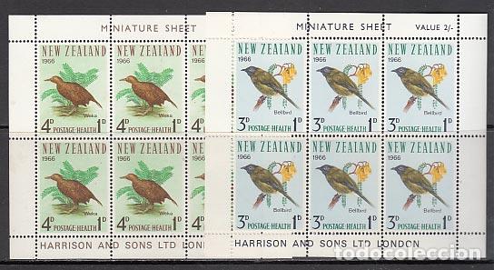 Stamps: Nueva Zelanda - Hojas Yvert 19/20 ** Mnh Fauna. Aves
