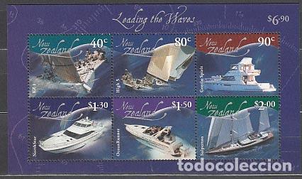 Francobolli: Nueva Zelanda - Hojas Yvert 163 ** Mnh Barcos