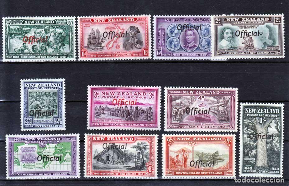 Francobolli: Nueva Zelanda - Servicio Yvert 86/96 * Mh