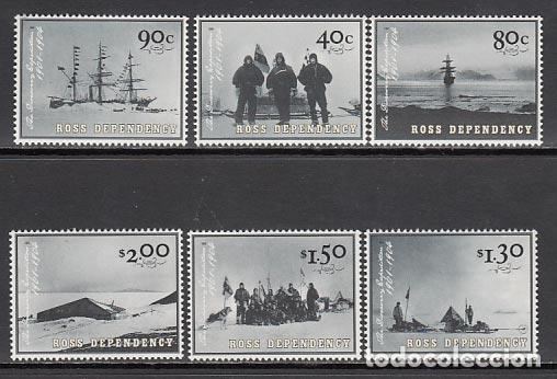 Francobolli: Nueva Zelanda - Ross Correo Yvert 84/9 ** Mnh Barcos