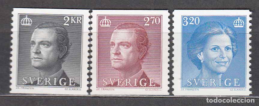 Sellos: Suecia - Correo 1985 Yvert 1301/3 ** Mnh Personajes - Reyes de Suecia