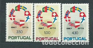 Sellos: Portugal - Correo 1967 Yvert 1024/6 ** Mnh Banderas