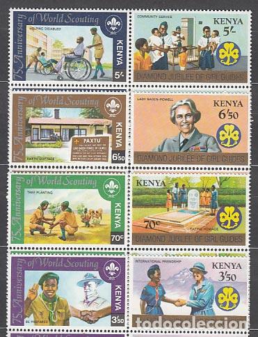 Selos: Kenya - Correo Yvert 216/23 ** Mnh Escoutismo
