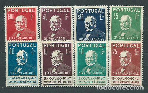 Selos: Portugal - Correo 1940 Yvert 600/7 (*) Mng Centenario del Sello