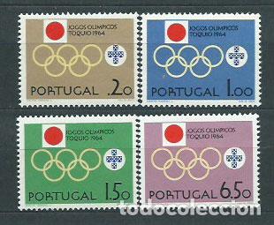 Selos: Portugal - Correo 1964 Yvert 949/52 * Mh Juegos Olimpicos de Tokyo